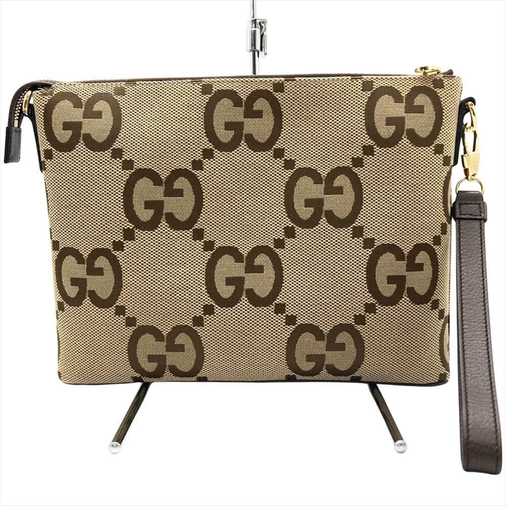 Gucci Jumbo GG Shoulder Bag/Clutch Bag (2-way) Canvas Leather 699130・527066 ... - Picture 3 of 10